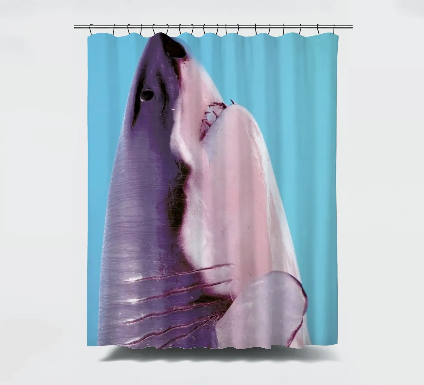 Attack! Blue Duschvorhang von Ballack Art House