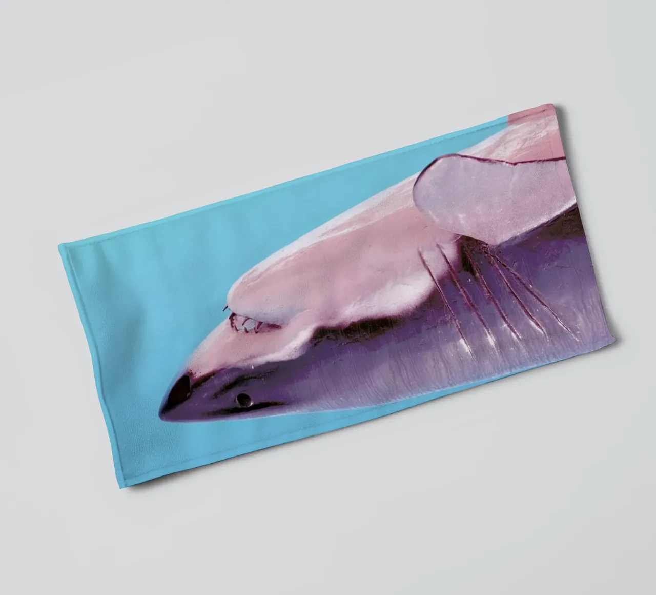 Attack! Blue towel by Ballack Art House