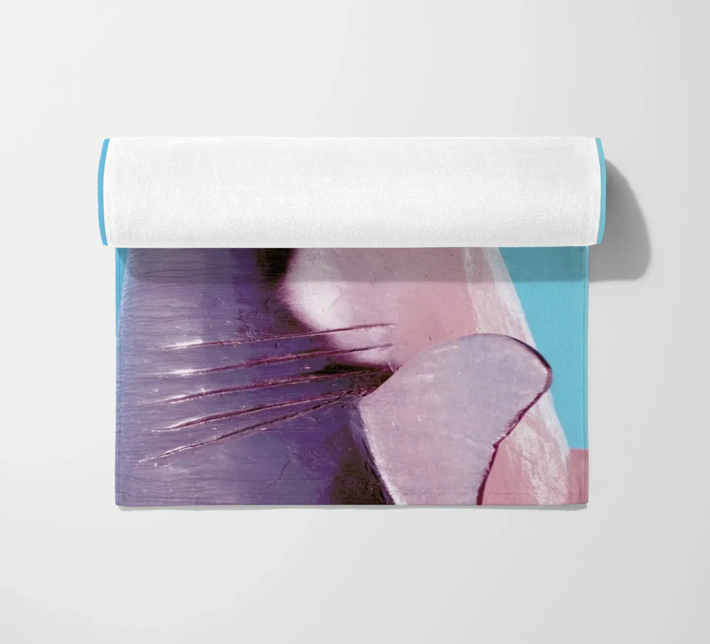 Attack! Blue strandhanddoek van Ballack Art House