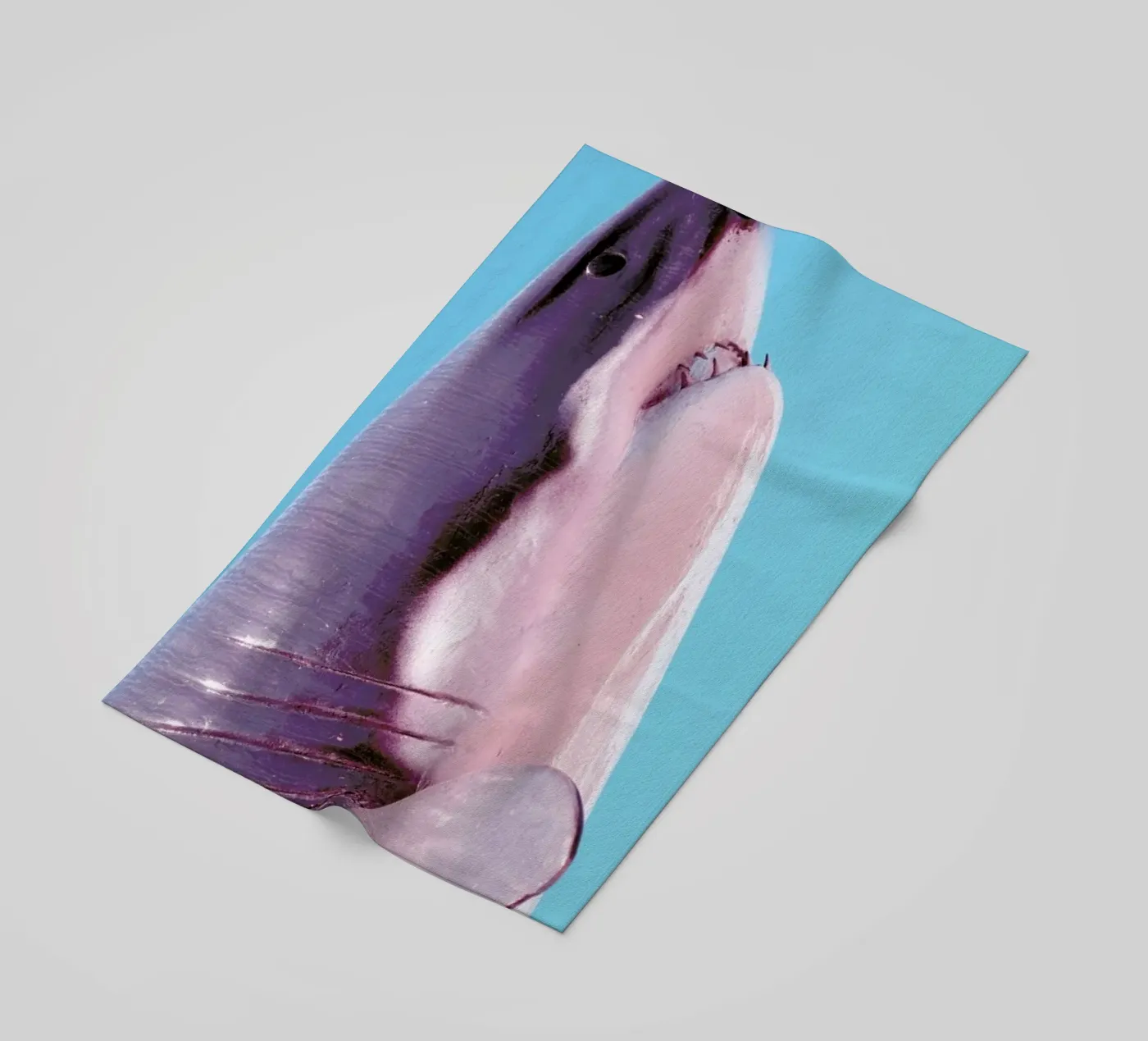 Attack! Blue strandhanddoek van Ballack Art House