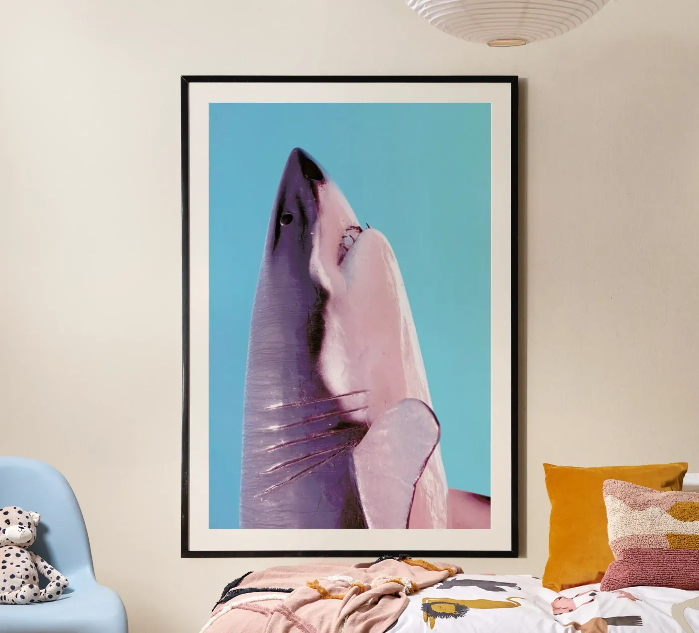 Attack! Blue poster by Ballack Art House