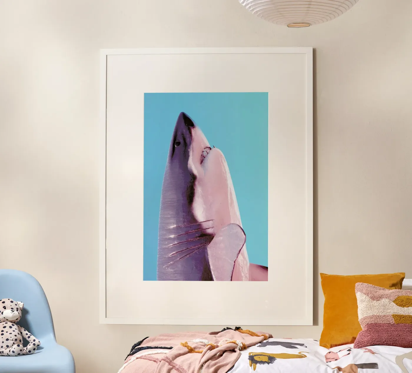 Attack! Blue poster van Ballack Art House