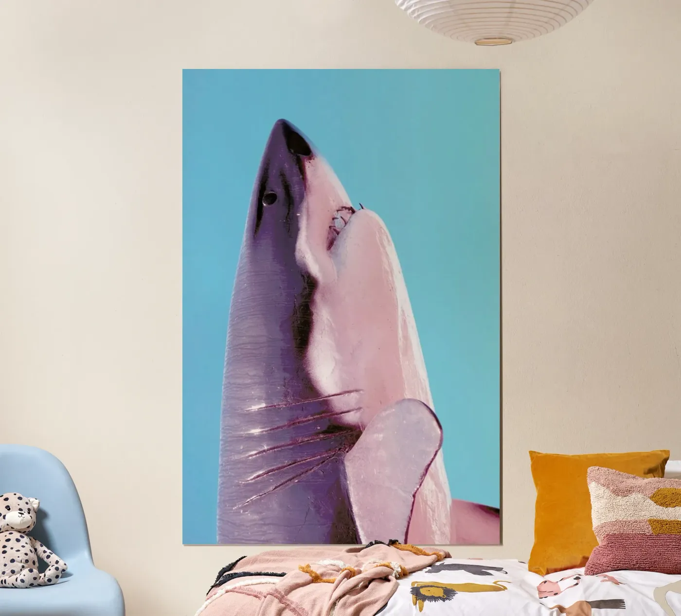 Attack! Blue poster van Ballack Art House