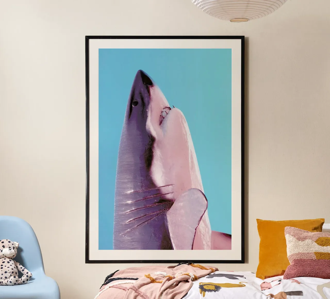 Attack! Blue poster by Ballack Art House