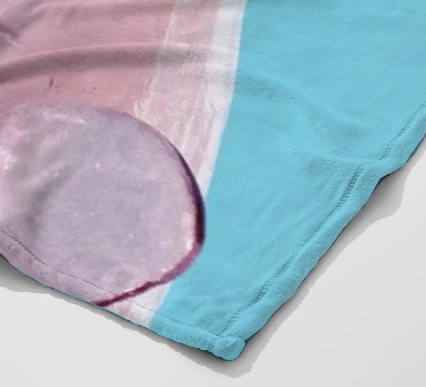 Attack! Blue fleecedeken van Ballack Art House