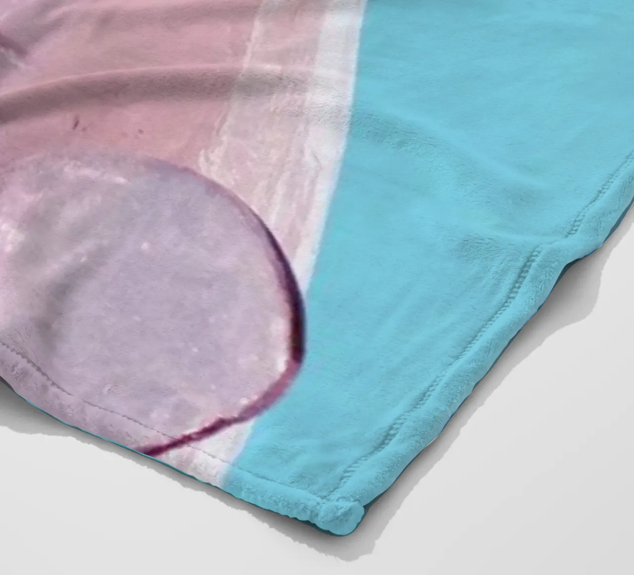 Attack! Blue fleecedeken van Ballack Art House