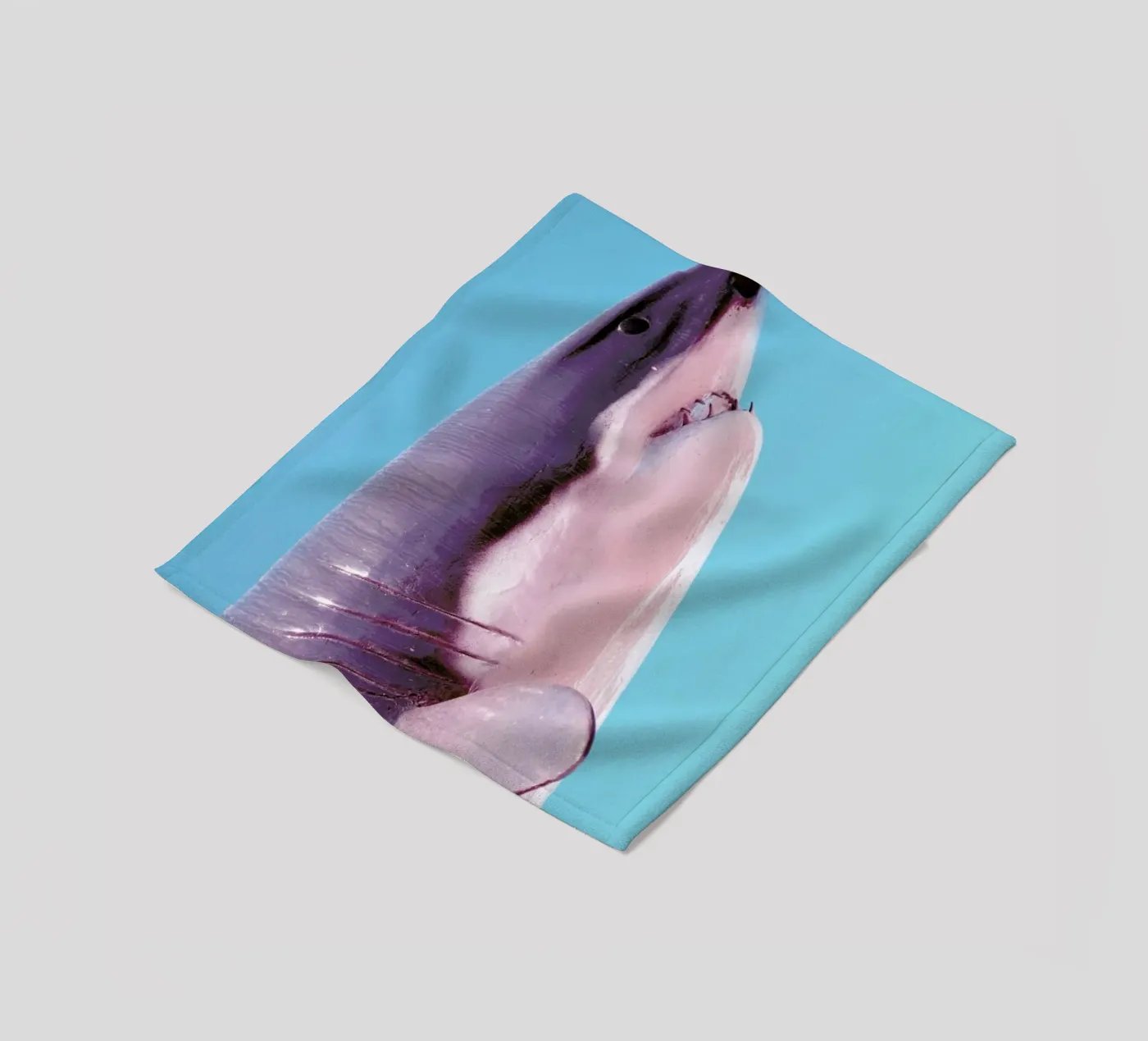 Attack! Blue fleecedeken van Ballack Art House