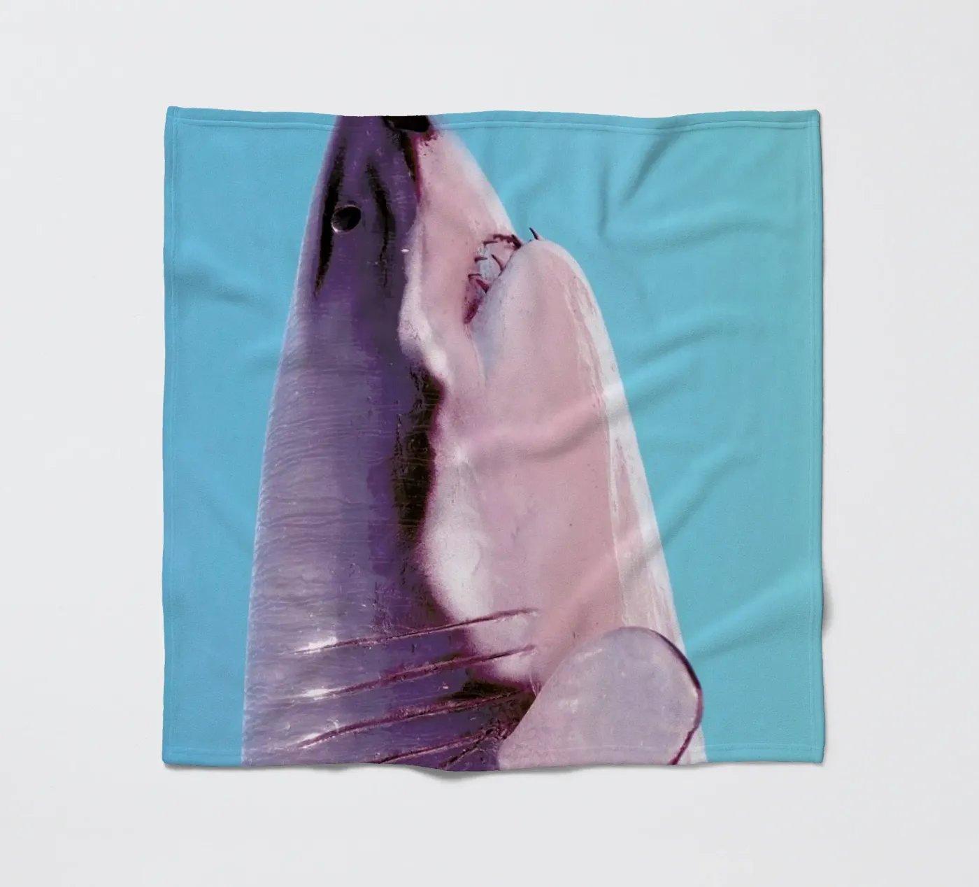 Attack! Blue Fleecedecke von Ballack Art House