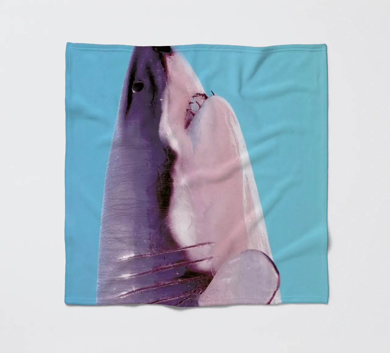 Attack! Blue fleecedeken van Ballack Art House