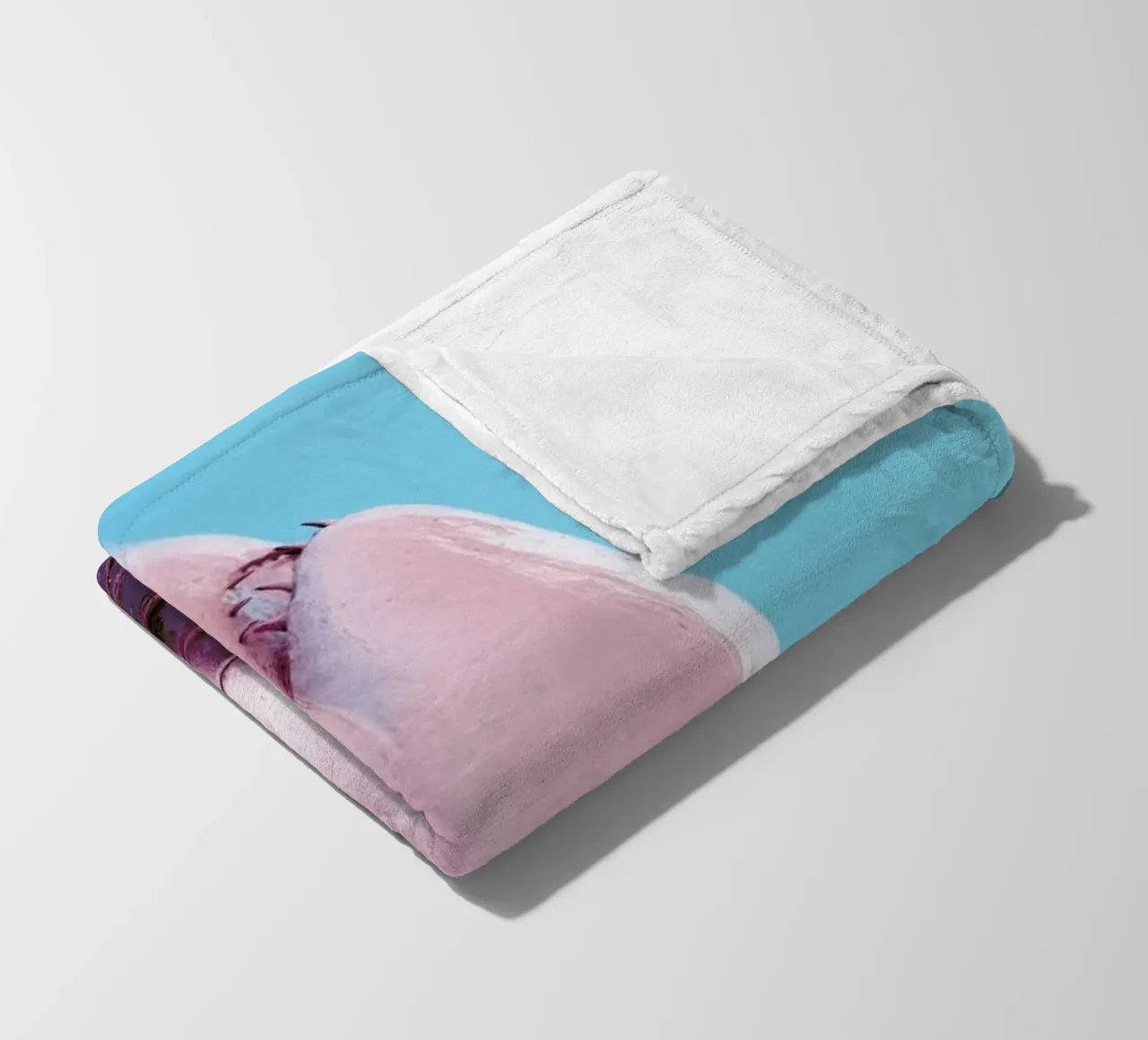 Attack! Blue fleecedeken van Ballack Art House