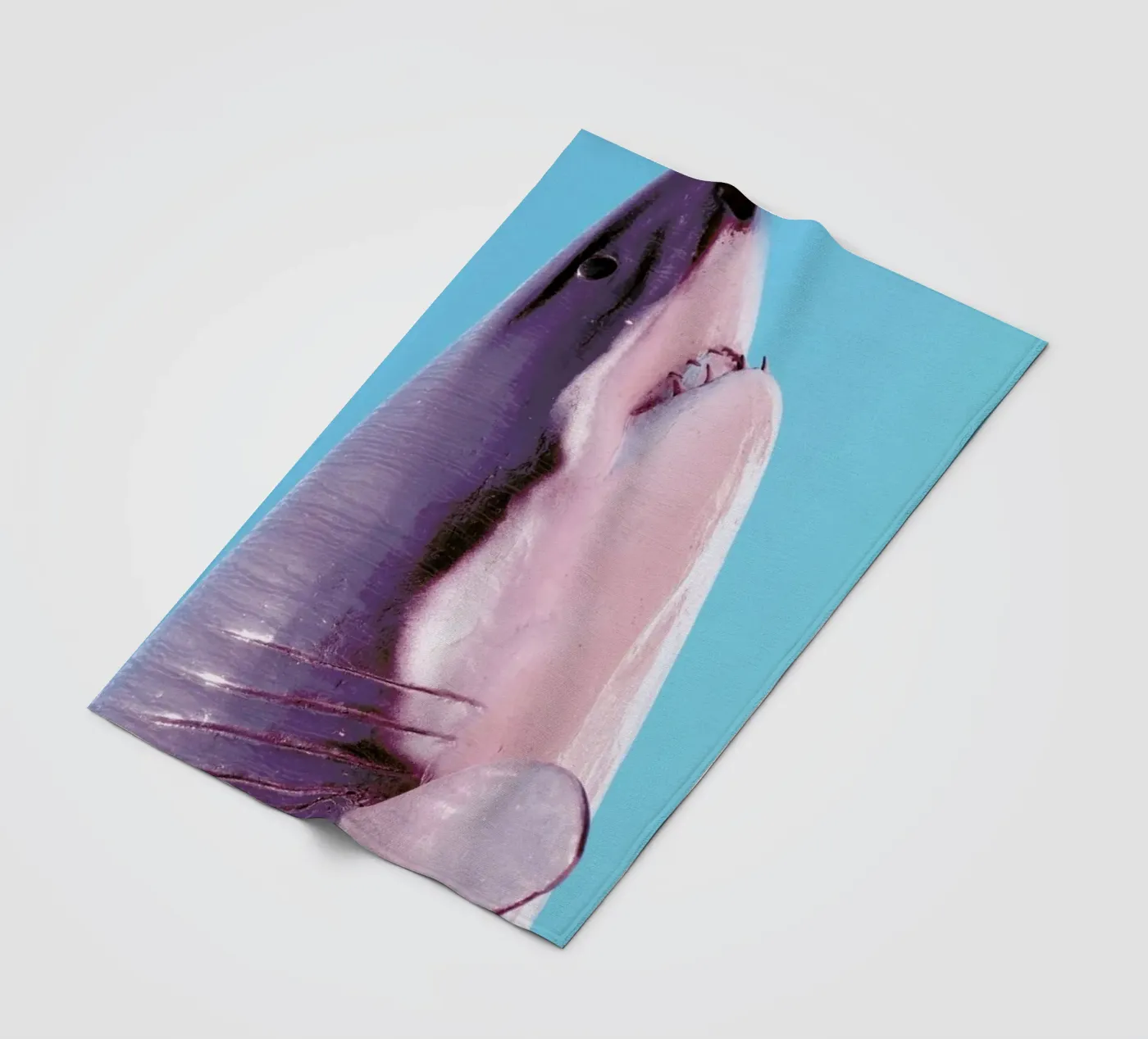 Attack! Blue Fleecedecke von Ballack Art House