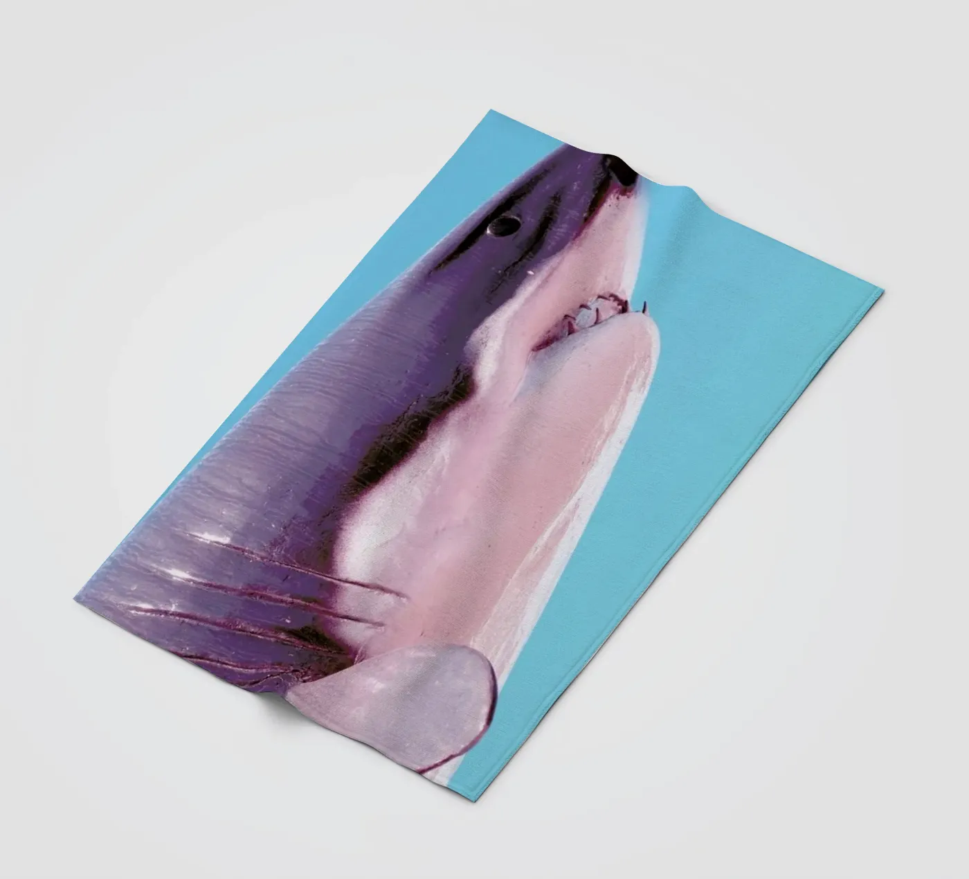 Attack! Blue fleecedeken van Ballack Art House