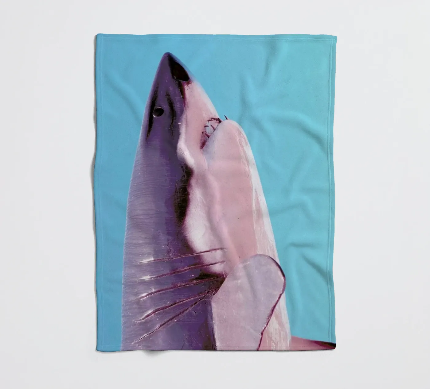 Attack! Blue Fleecedecke von Ballack Art House
