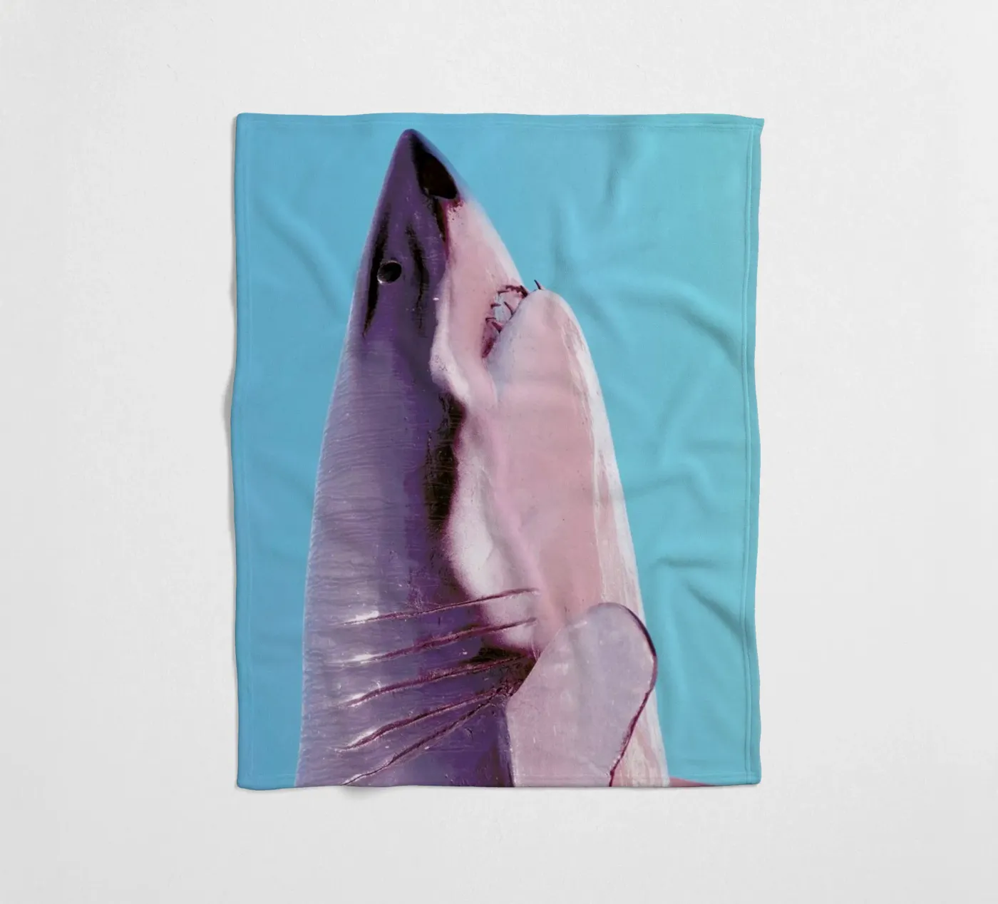 Attack! Blue Fleecedecke von Ballack Art House