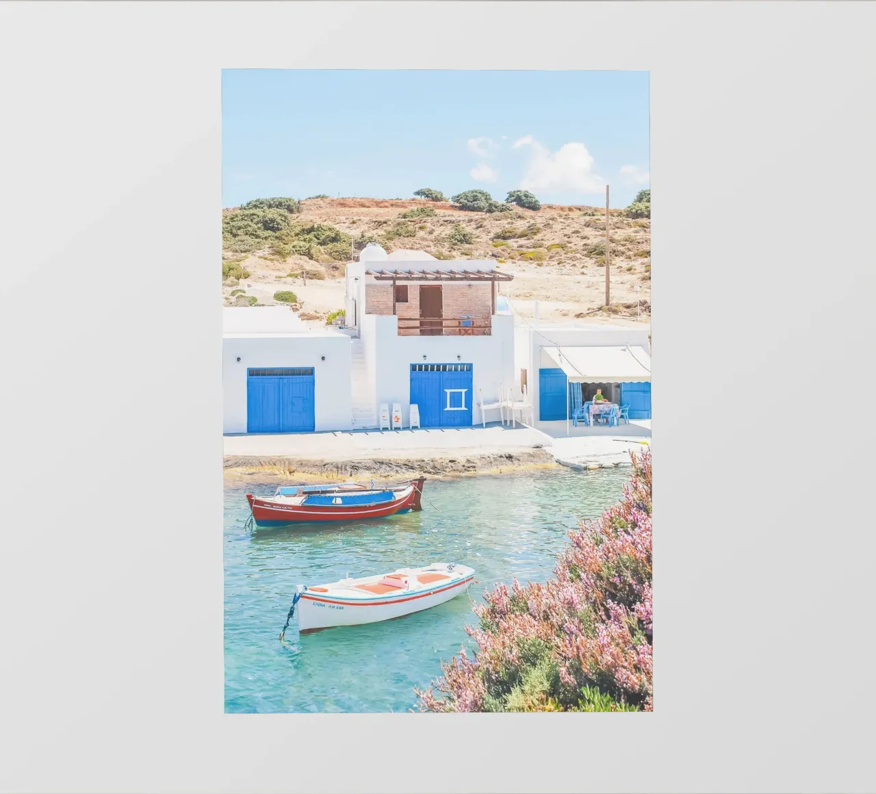 Milos, Greece I Blue-white fishing village pvc cover by Julie Travel Photography