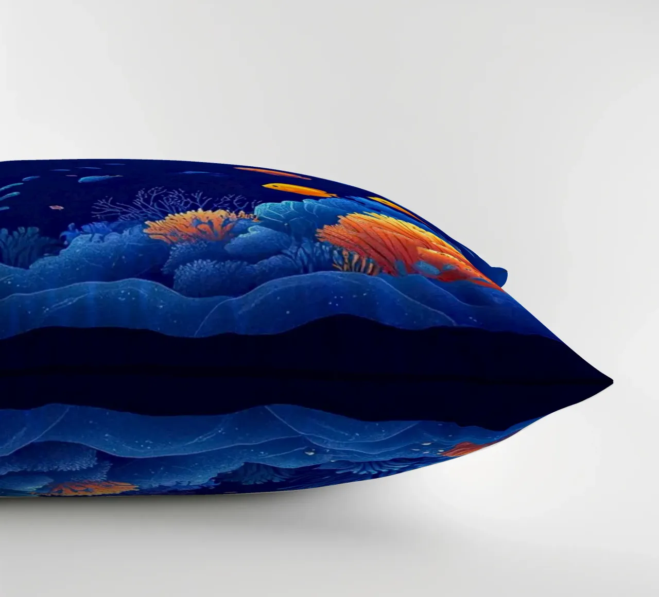 Coraux en Fête: Underwater Symphony decorative cushion by The Sea