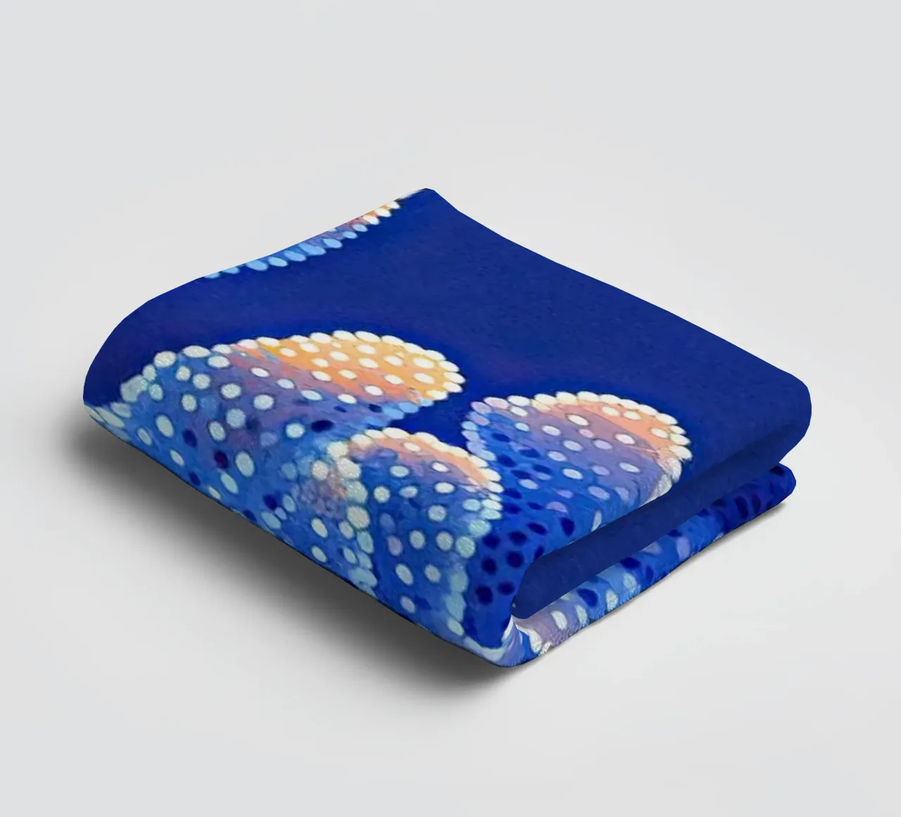 Corail en Lumière - Hedendaagse mariene kunst badhanddoek van The Sea