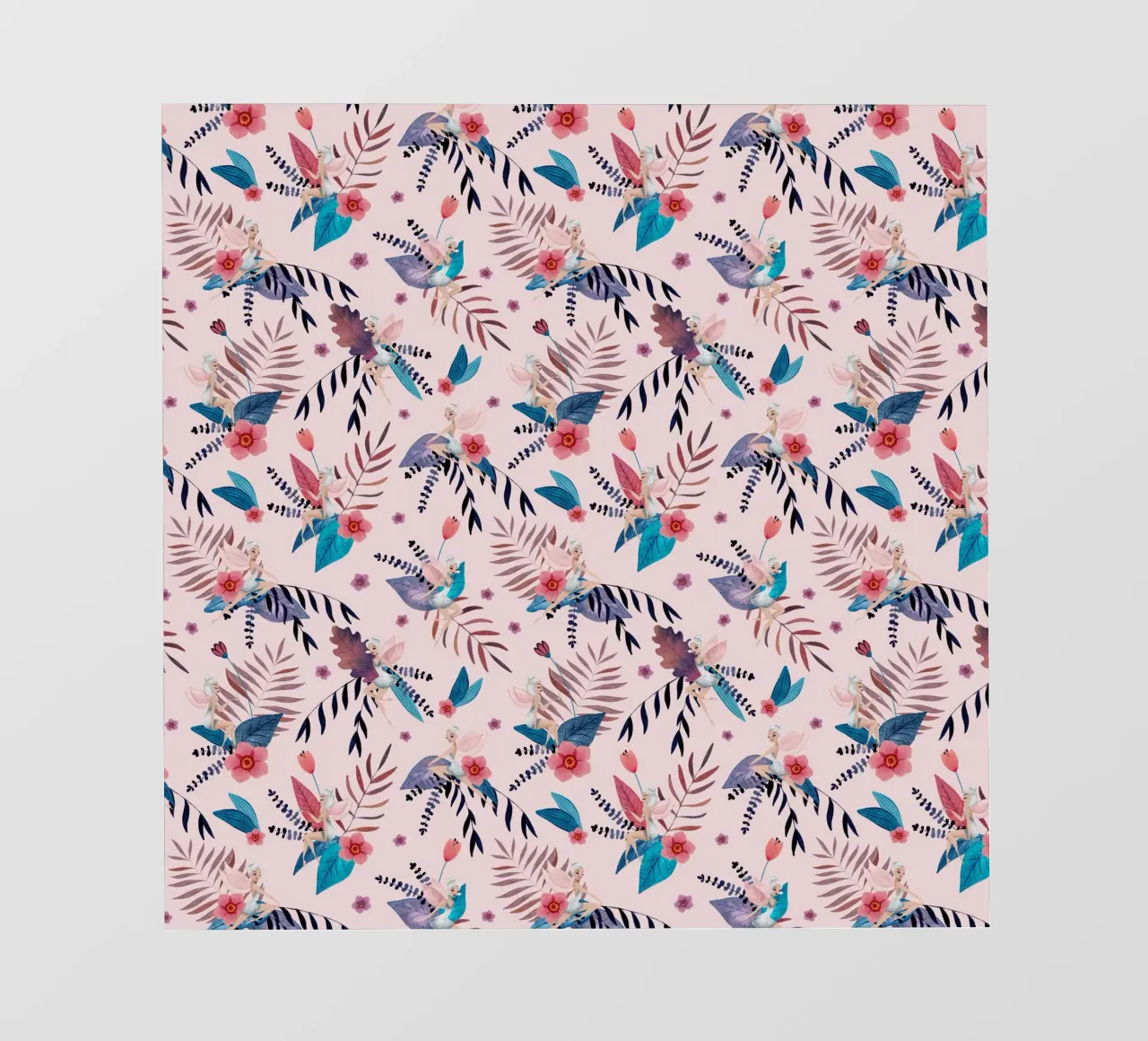 Fantom Fifi Art - Feenmuster Soft Pink pellicola backlit da The Artcircle