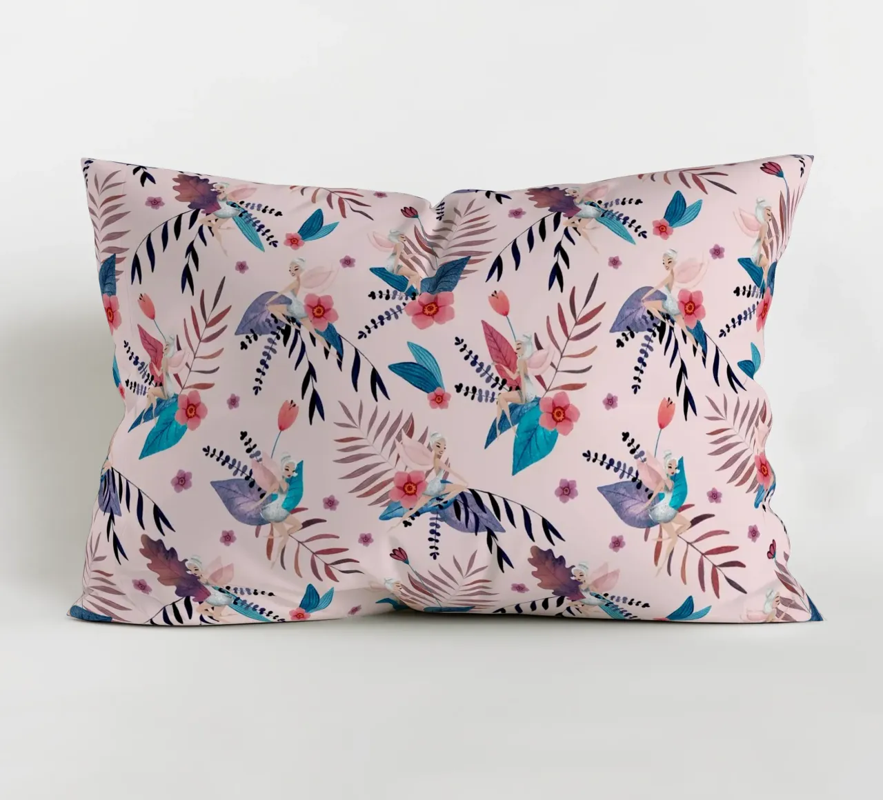 Fantom Fifi Art - Feenmuster Soft Pink cuscino da The Artcircle