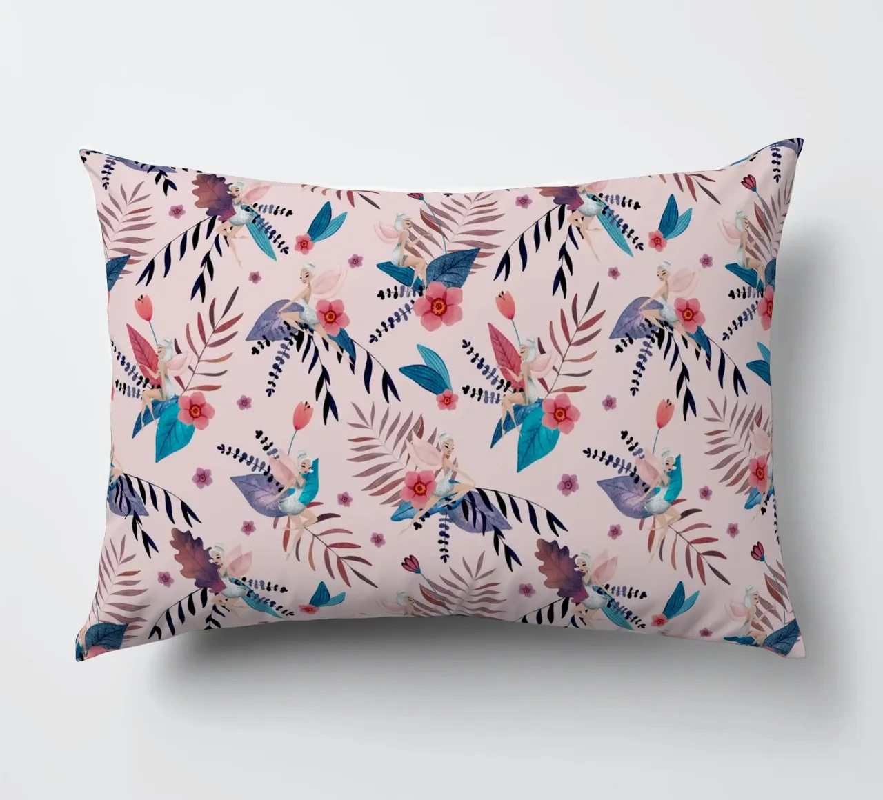 Fantom Fifi Art - Feenmuster Soft Pink cuscino da The Artcircle