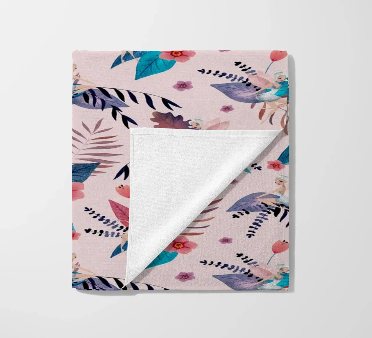 Fantom Fifi Art - Feenmuster Soft Pink telo mare da The Artcircle