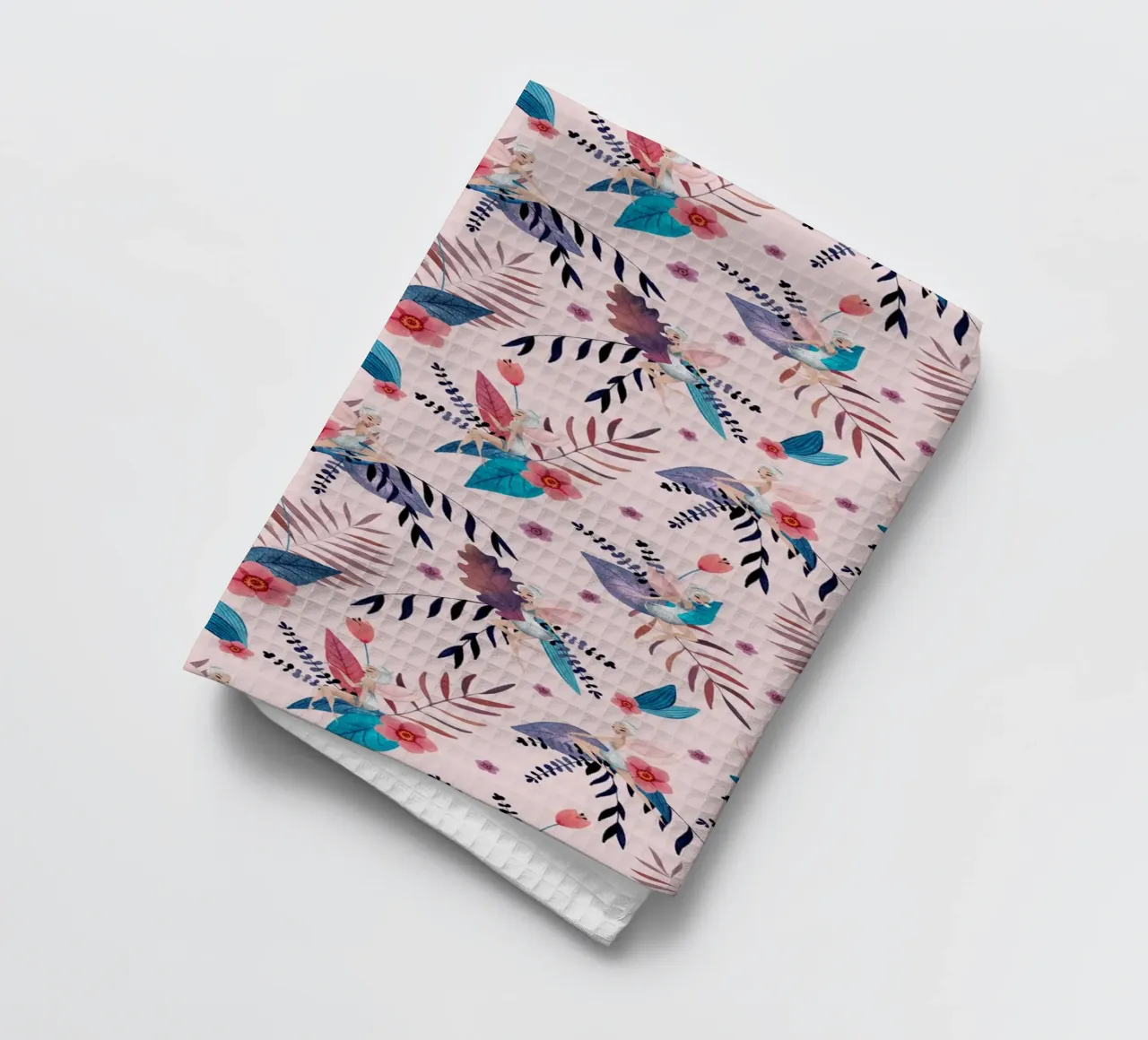 Fantom Fifi Art - Feenmuster Soft Pink canovaccio da cucina da The Artcircle