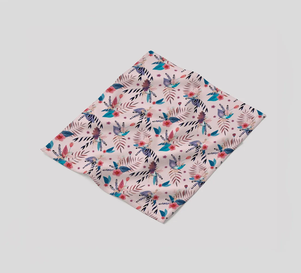 Fantom Fifi Art - Feenmuster Soft Pink coperta in pile da The Artcircle