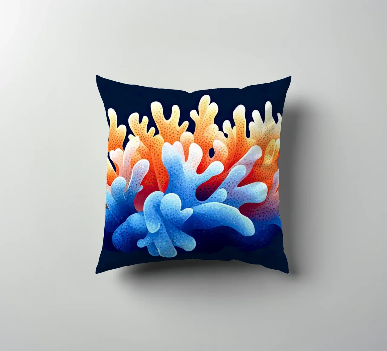 Corail en Harmonie - Natura Oceanique cuscino da The Sea