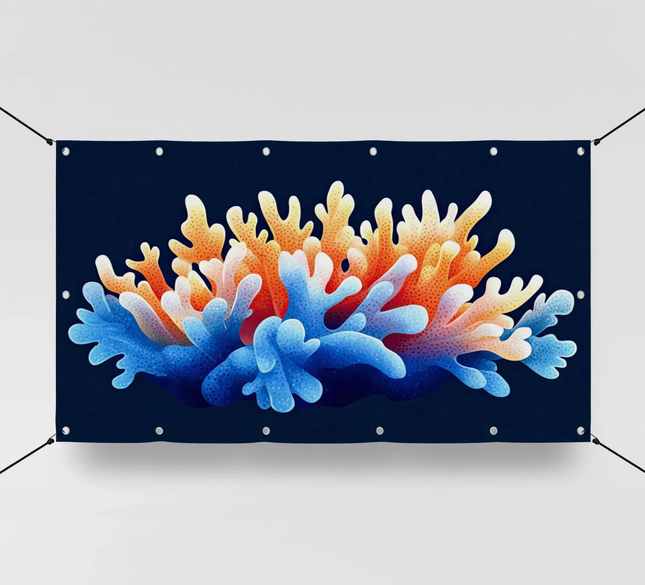 Corail en Harmonie - Natura Oceanique telo in pvc da The Sea