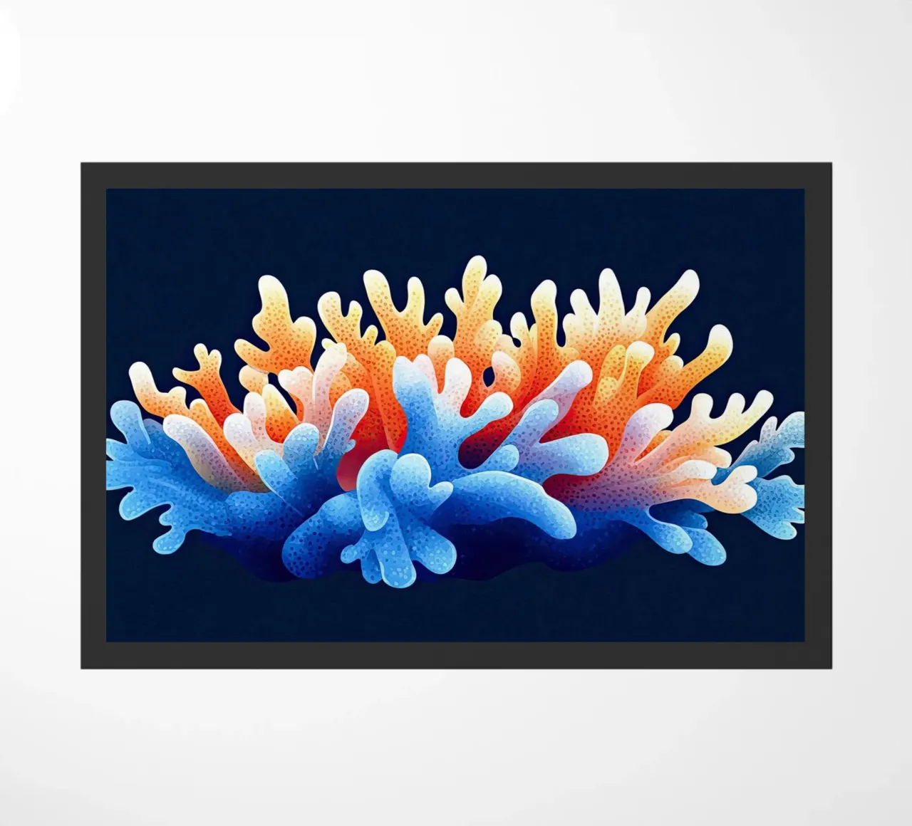 Corail en Harmonie - Nature Oceanique doormat by The Sea