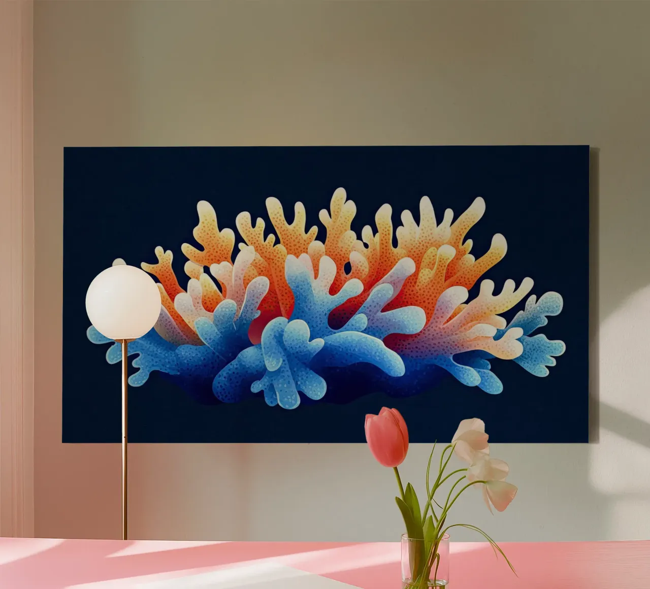 Corail en Harmonie - Nature Oceanique canvas by The Sea