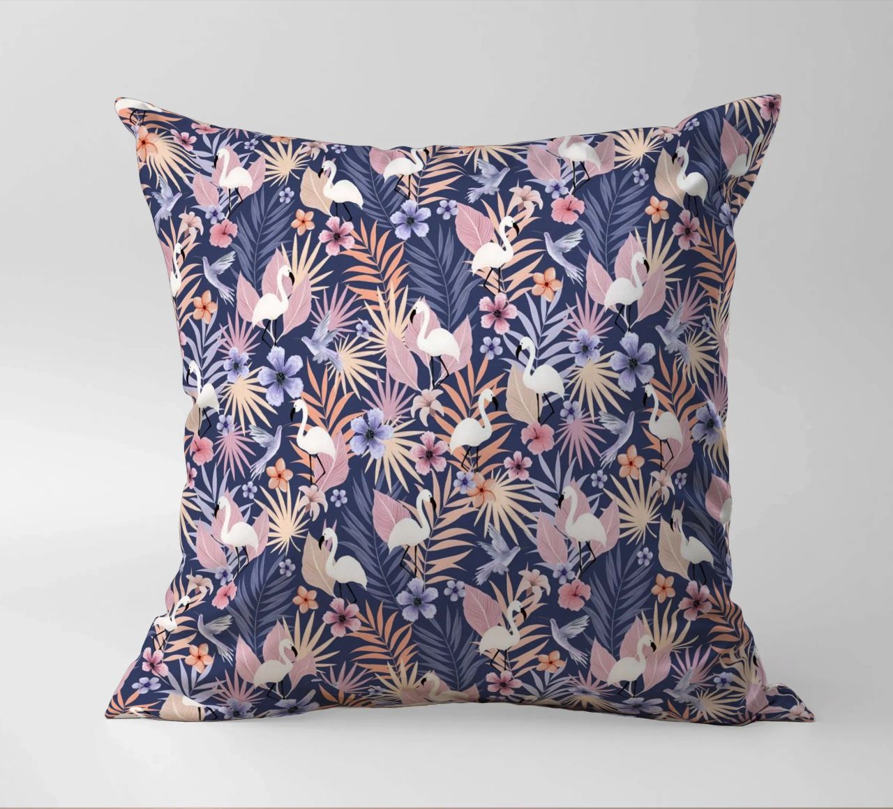 Fantom Fifi Art - Flamingo Muster cuscino da The Artcircle