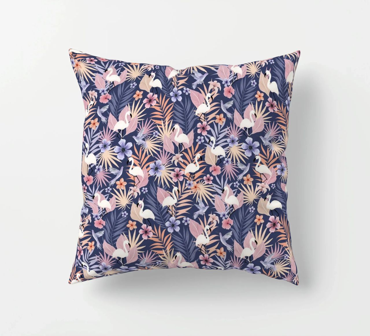 Fantom Fifi Art - Flamingo Muster cuscino da The Artcircle