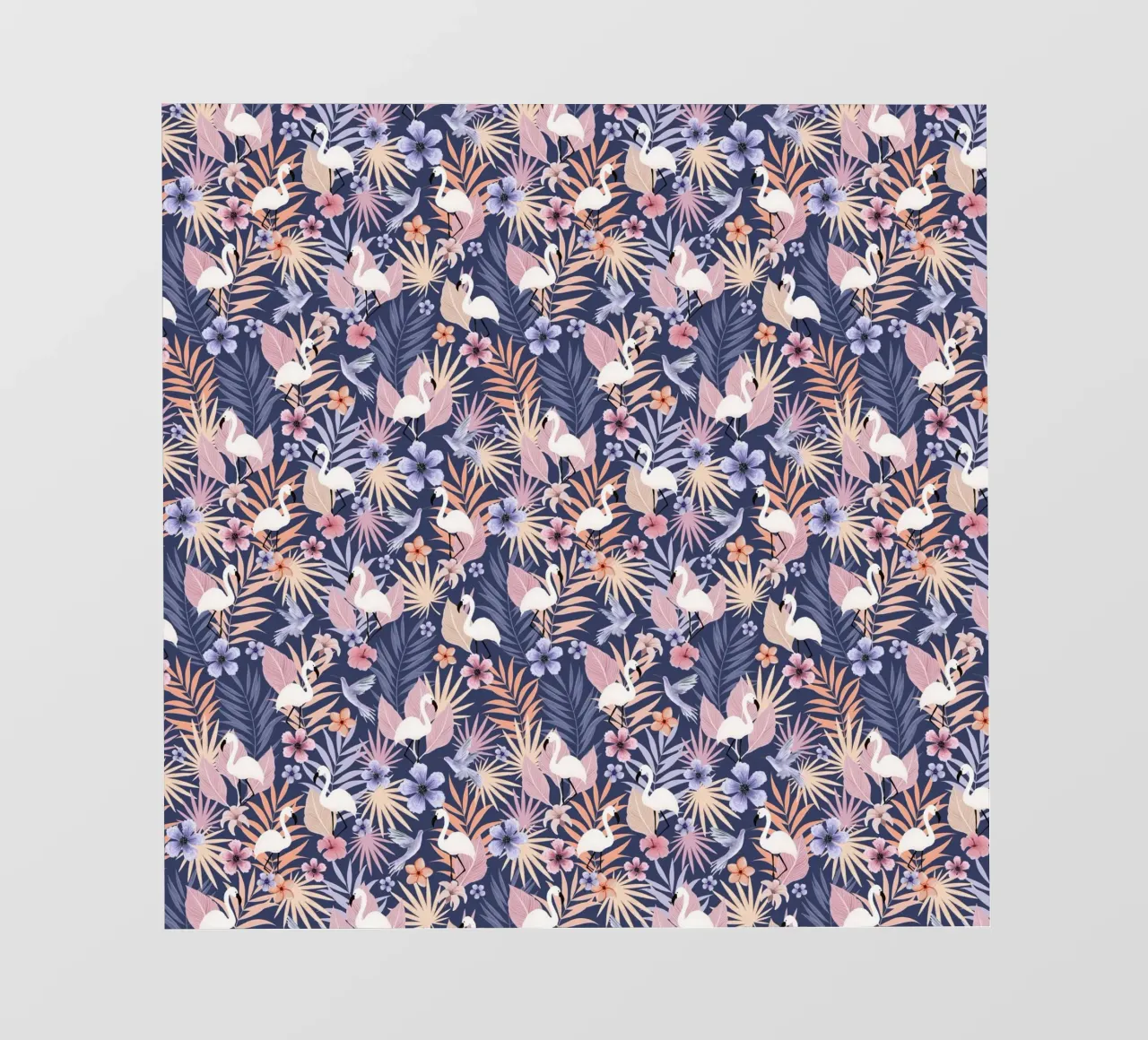 Fantom Fifi Art - Flamingo Muster photo wallpaper by The Artcircle
