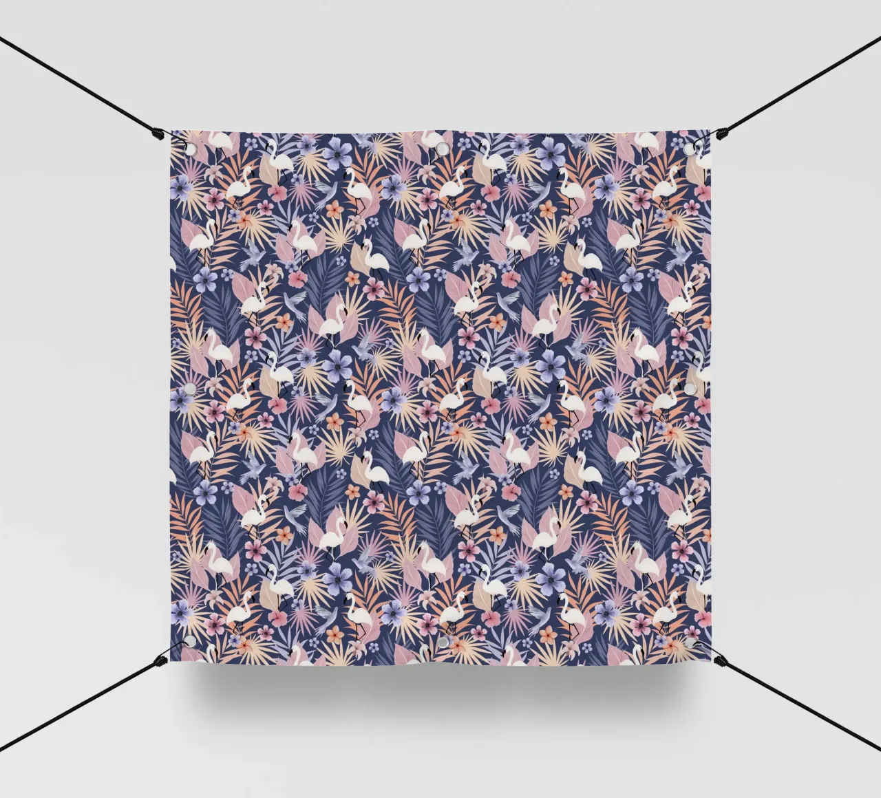 Fantom Fifi Art - Flamingo Muster telo in pvc da The Artcircle