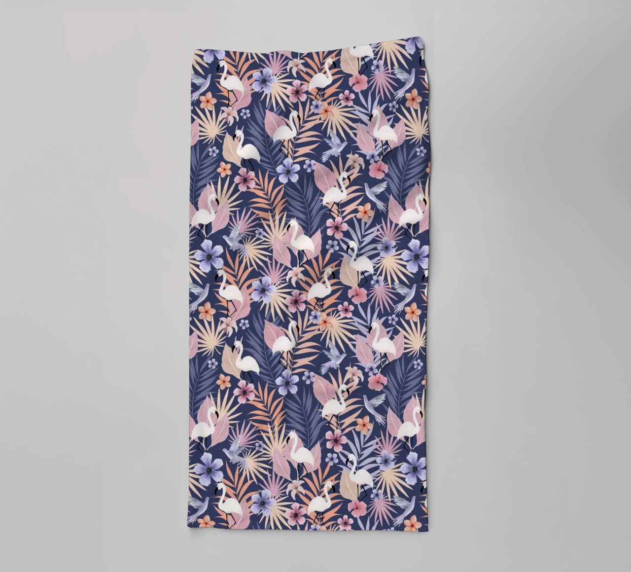 Fantom Fifi Art - Flamingo Muster asciugamano da bagno da The Artcircle