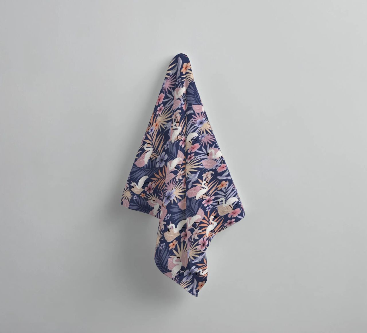 Fantom Fifi Art - Flamingo Muster asciugamano da bagno da The Artcircle