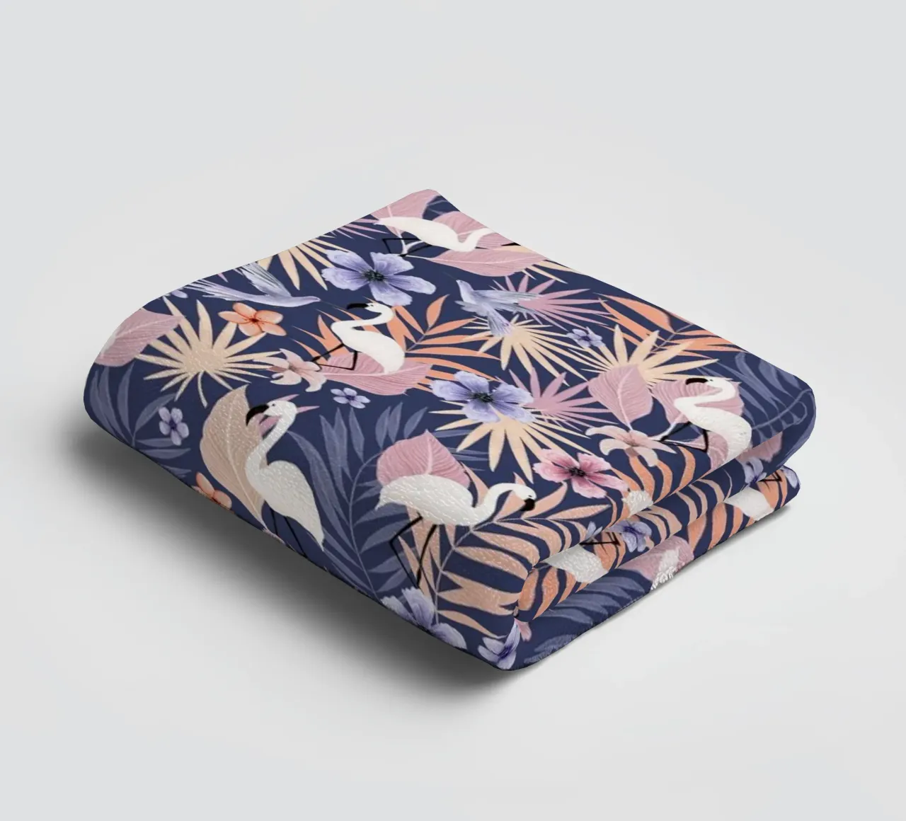 Fantom Fifi Art - Flamingo Muster Handtuch von The Artcircle