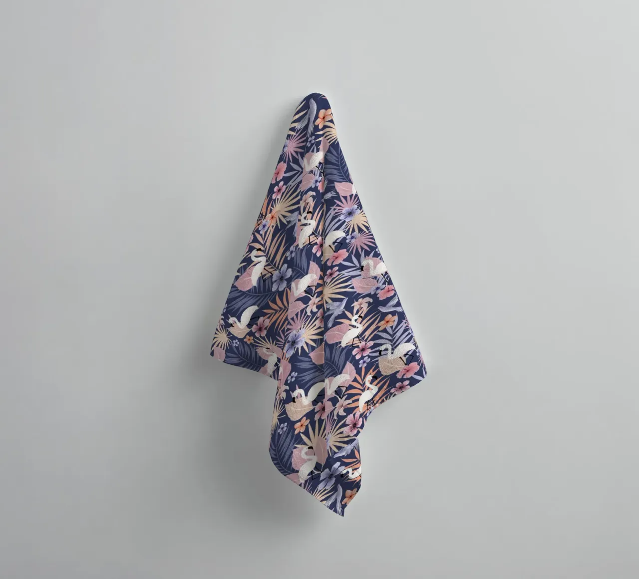 Fantom Fifi Art - Flamingo Muster asciugamano da bagno da The Artcircle