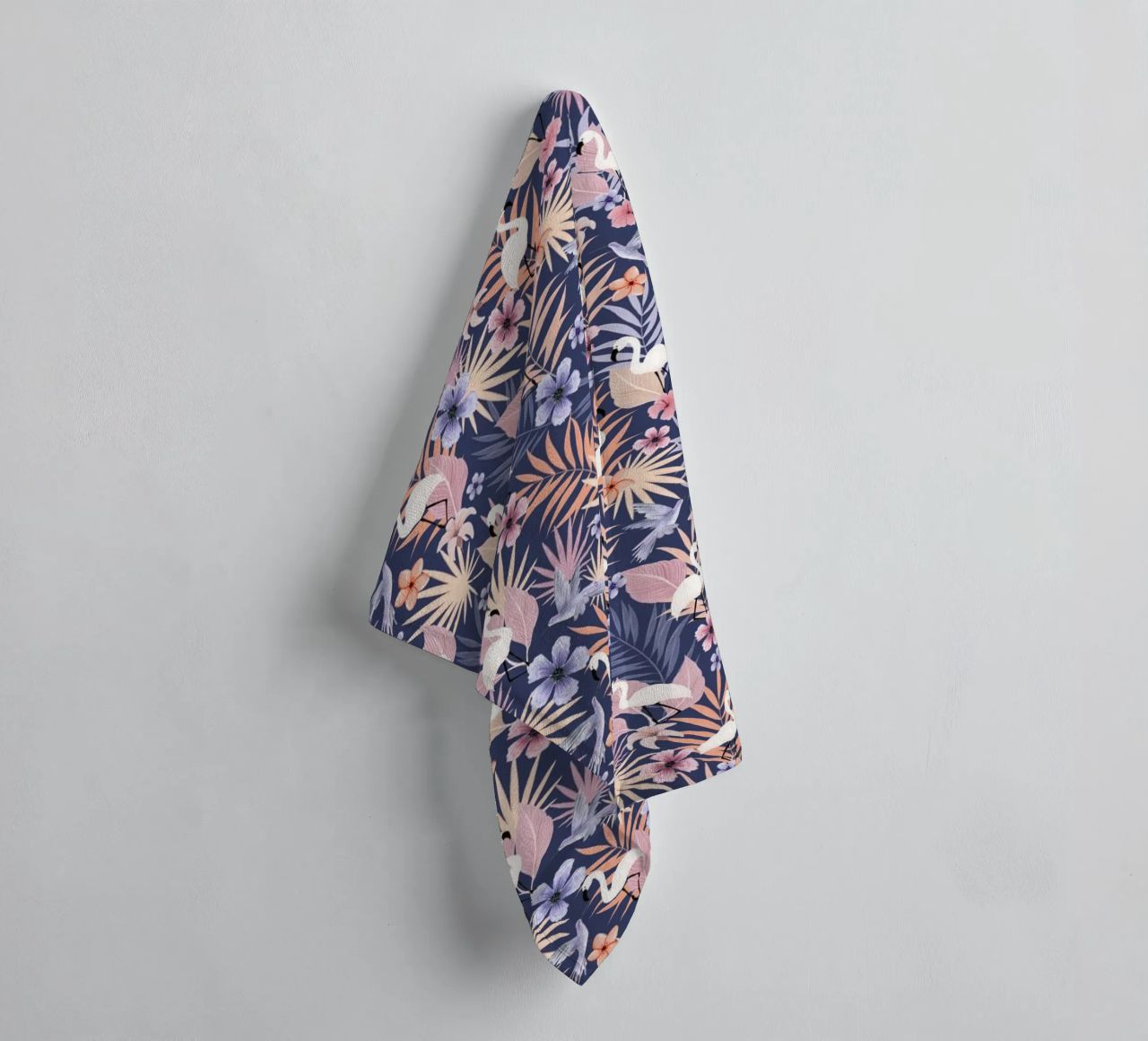 Fantom Fifi Art - Flamingo Muster asciugamano da bagno da The Artcircle