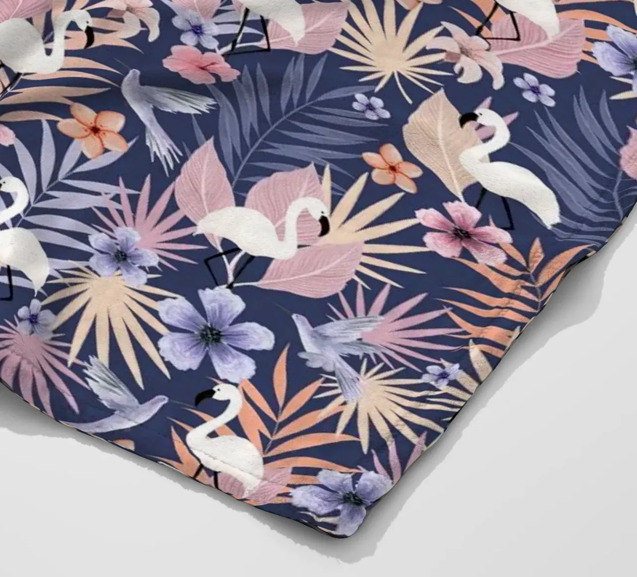 Fantom Fifi Art - Flamingo Muster coperta in pile da The Artcircle