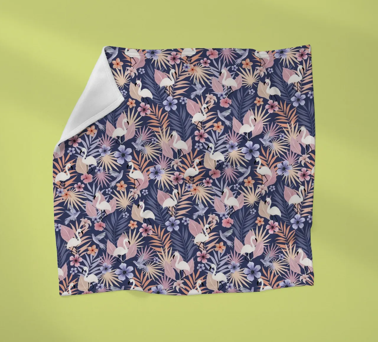 Fantom Fifi Art - Flamingo Muster coperta in pile da The Artcircle