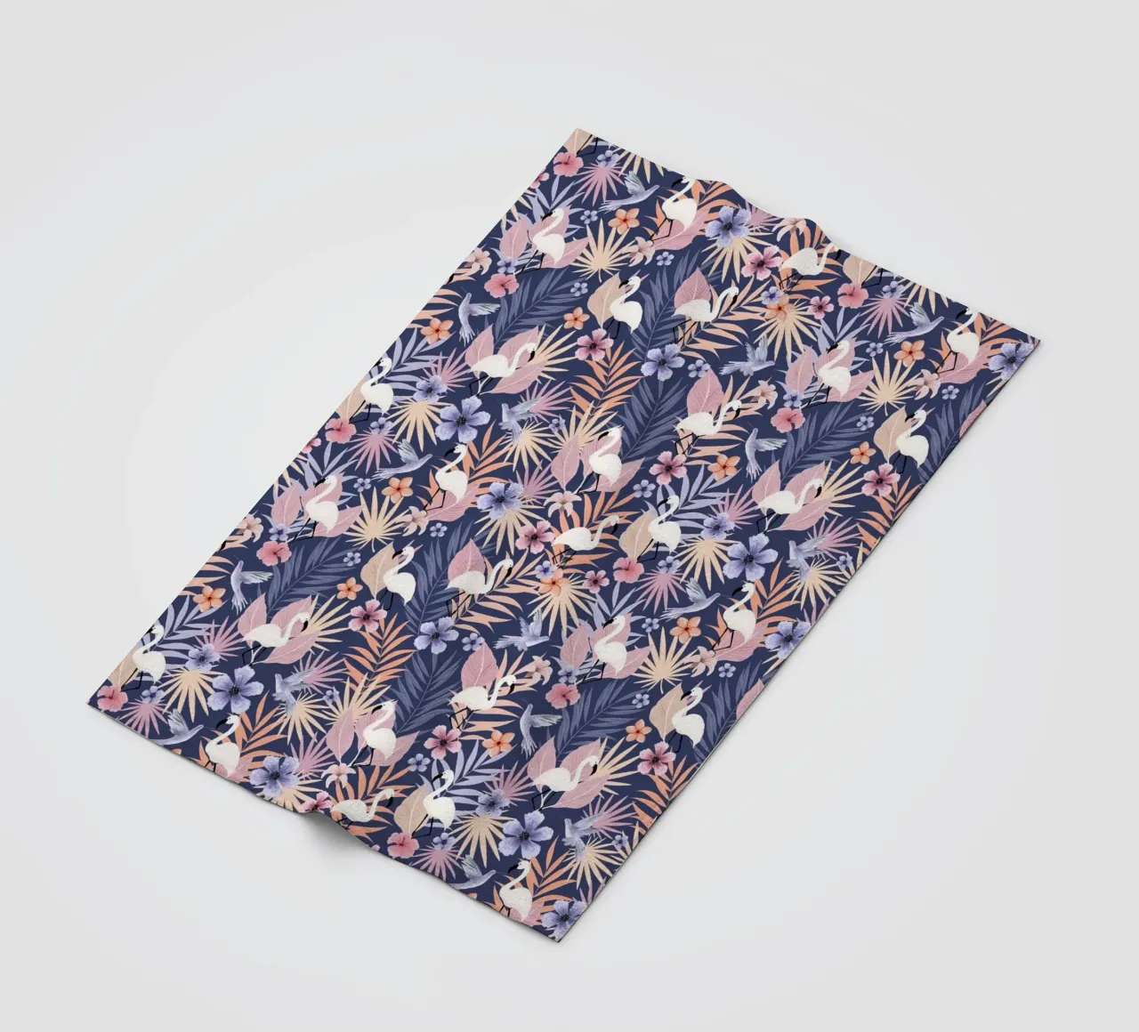 Fantom Fifi Art - Flamingo Muster coperta in pile da The Artcircle