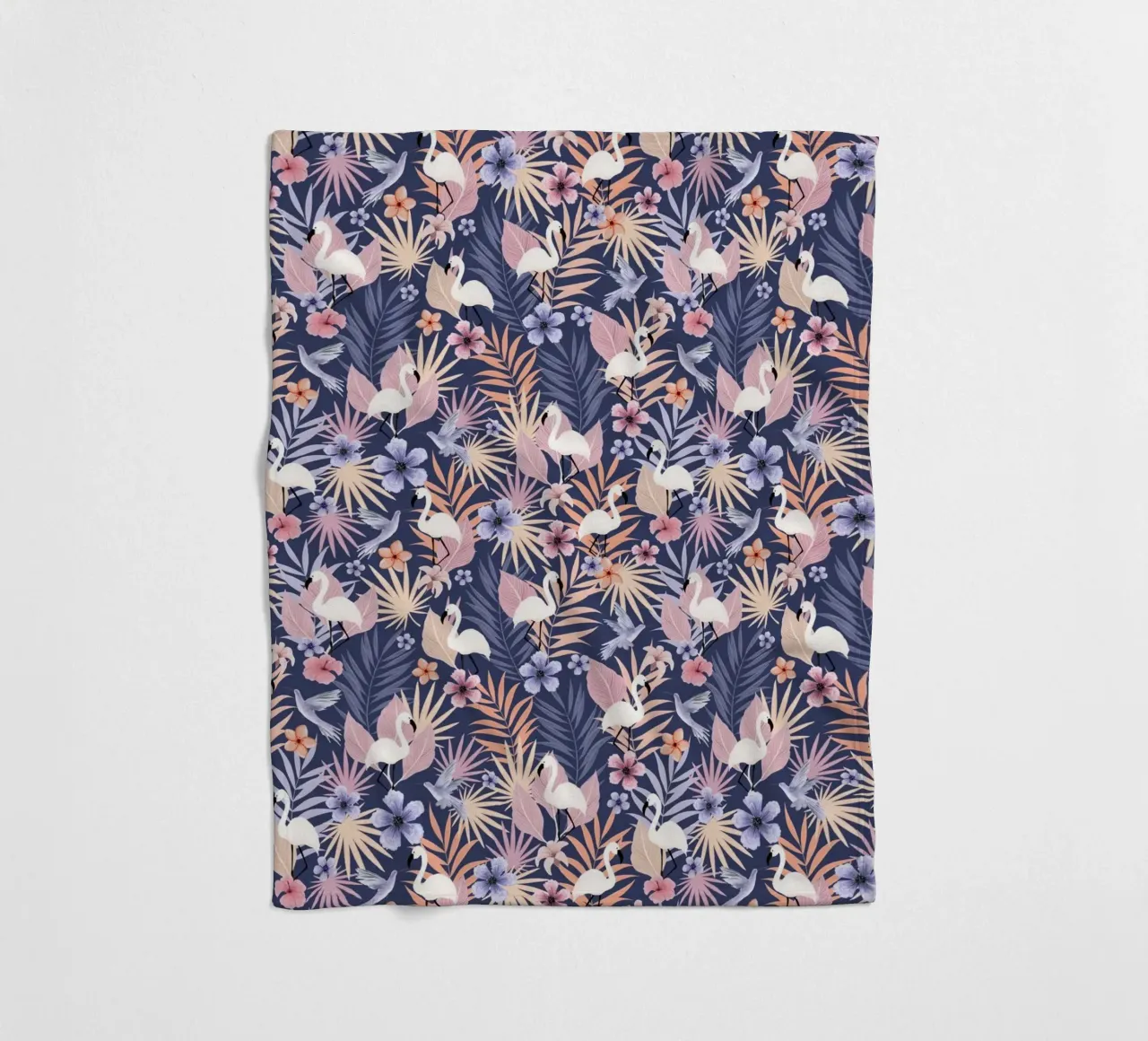 Fantom Fifi Art - Flamingo Muster coperta in pile da The Artcircle