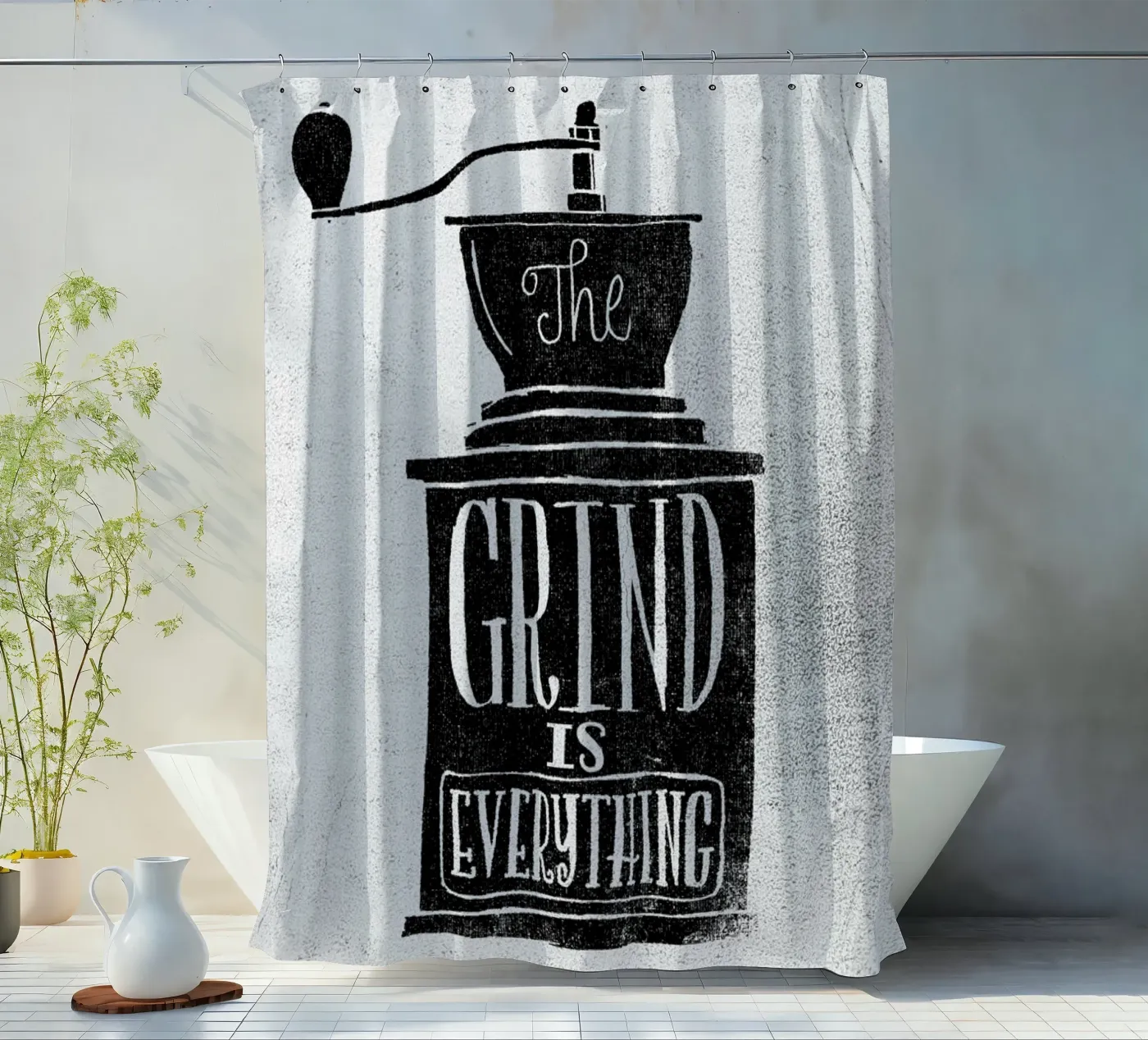 Grind douchegordijn van Matthew Taylor Wilson