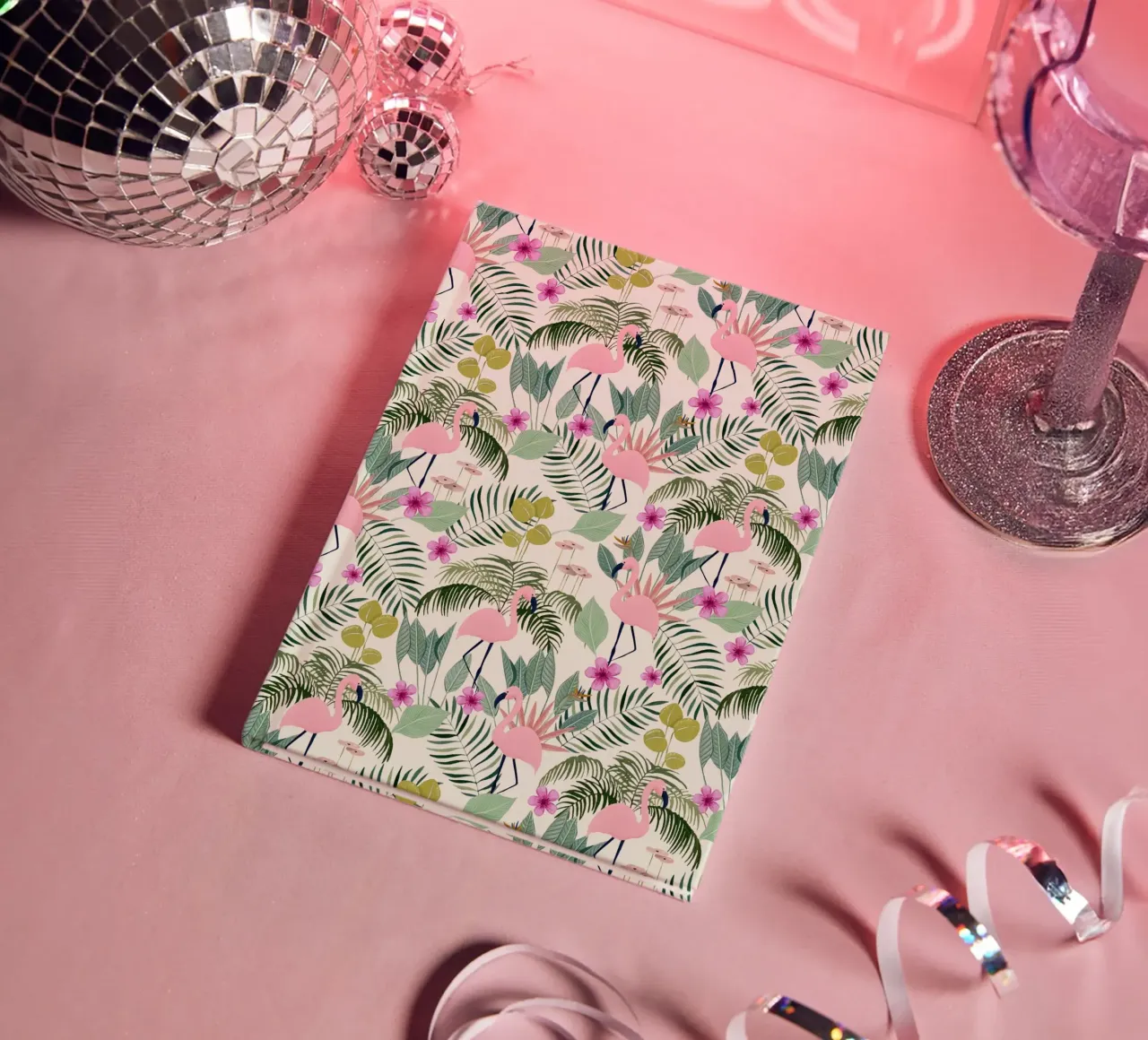 Fantom Fifi Art - Flamingo Muster Lime diario da The Artcircle