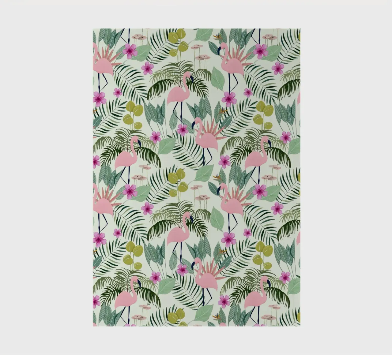 Fantom Fifi Art - Flamingo Muster Lime diario da The Artcircle