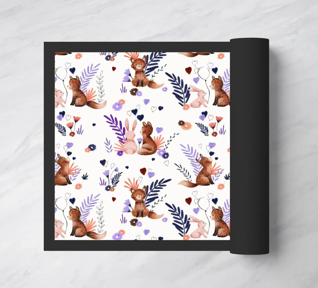 Fantom Fifi Art - Fuchs und Hase Muster zerbino da The Artcircle