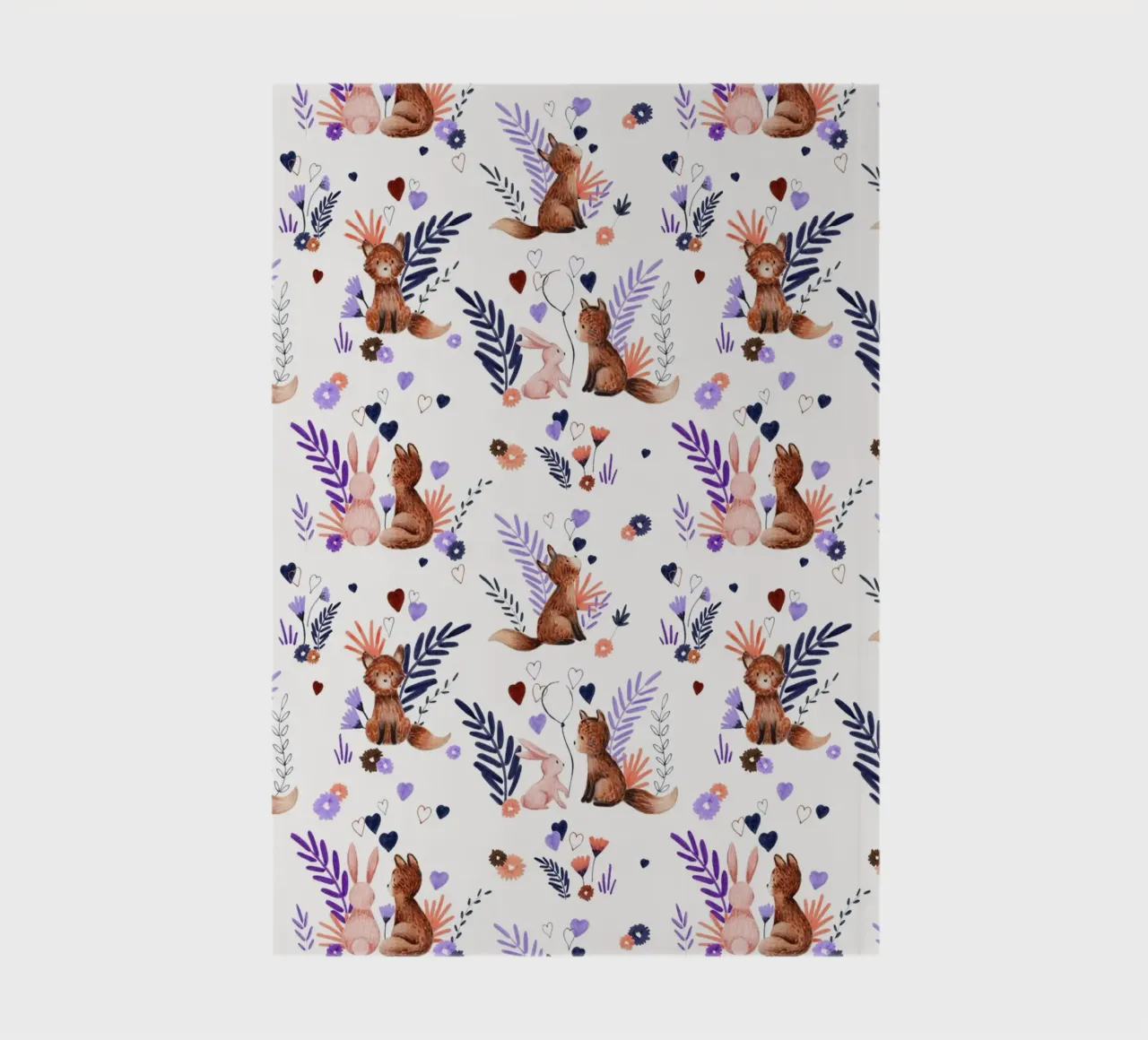 Fantom Fifi Art - Fuchs und Hase Muster notebook by The Artcircle