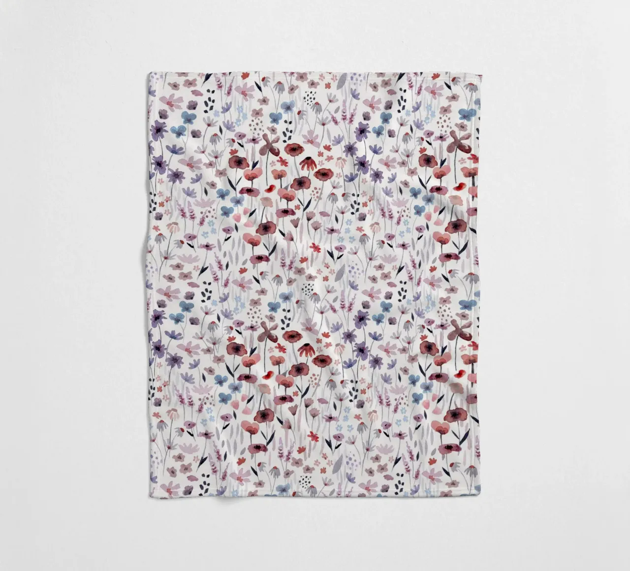 Fantom Fifi Art - Frische Blumen Muster coperta in pile da The Artcircle